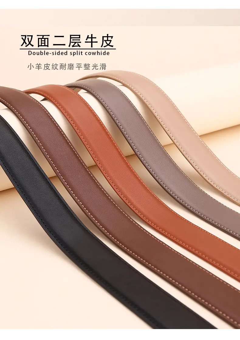 Women's Leather Belt Matte Brown 3.0cm — feature 9