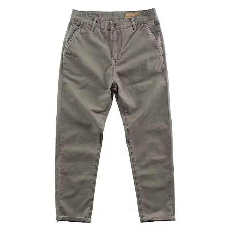 Men Business Casual Pants Dark Blue Grey Four Seasons — feature 5
