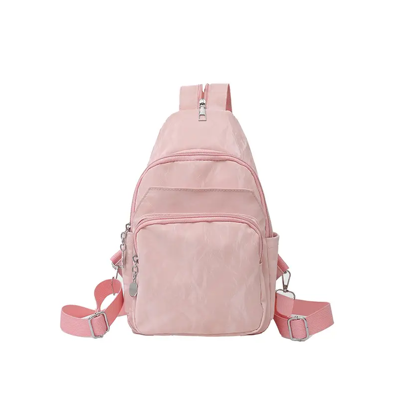 Silver Korean Style Multi-Pocket Backpack for Women - Image 15