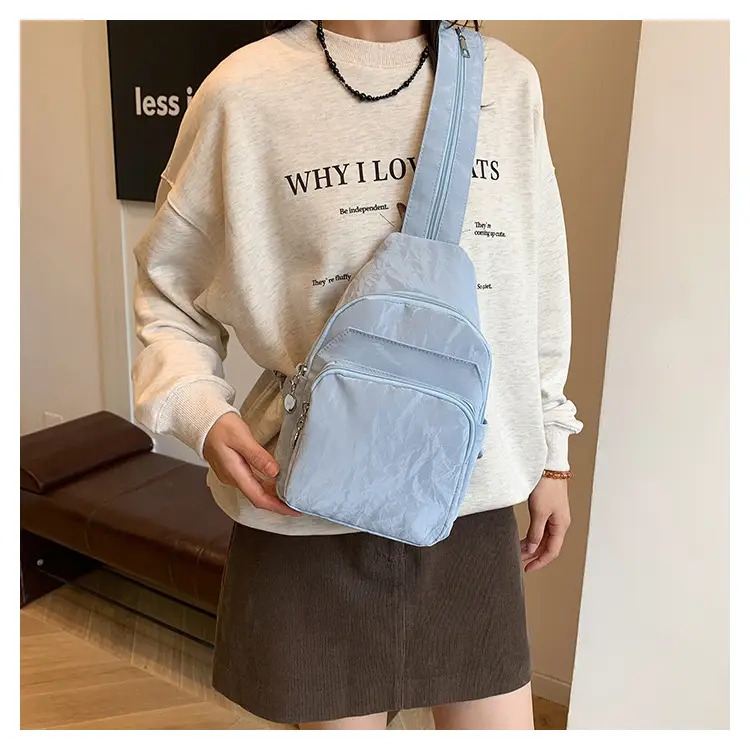 Silver Korean Style Multi-Pocket Backpack for Women — feature 15