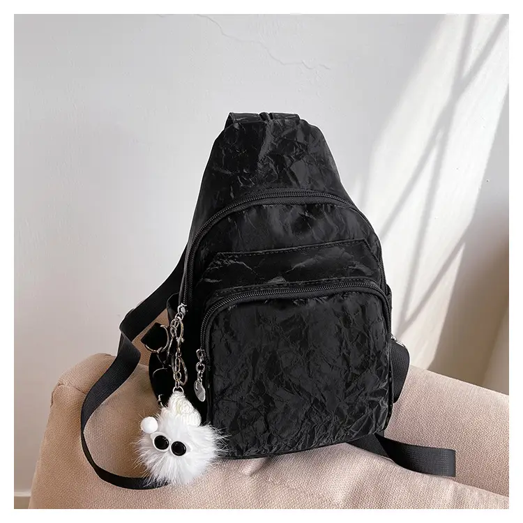 Silver Korean Style Multi-Pocket Backpack for Women — feature 27