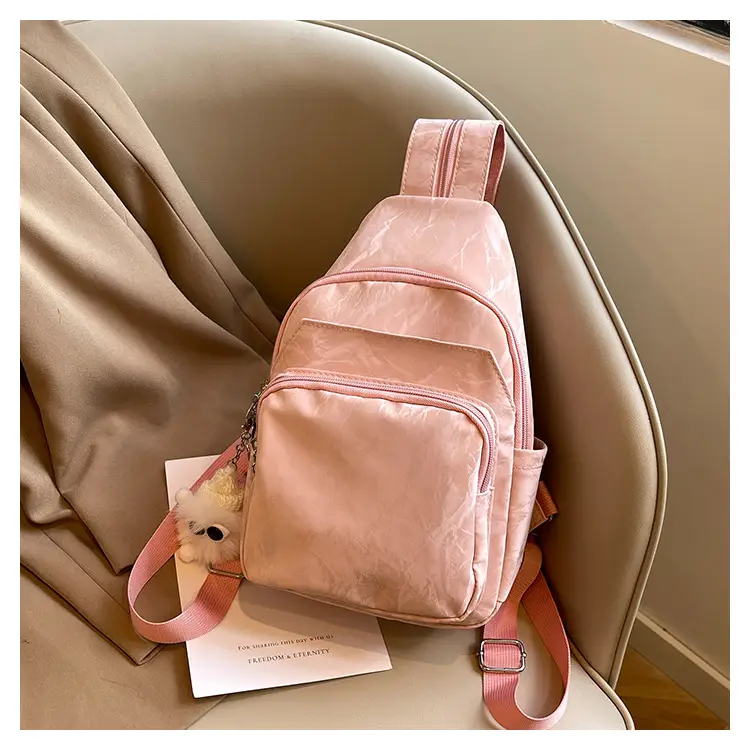 Silver Korean Style Multi-Pocket Backpack for Women — feature 28
