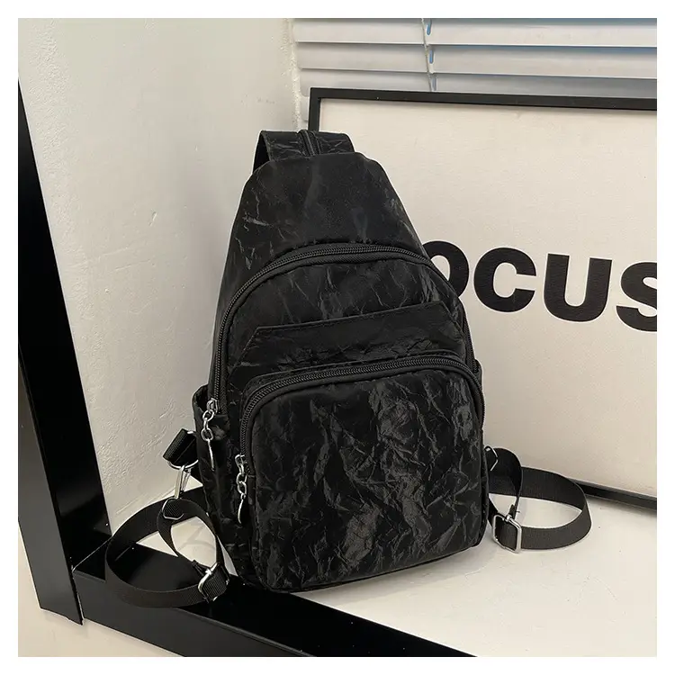 Silver Korean Style Multi-Pocket Backpack for Women — feature 32