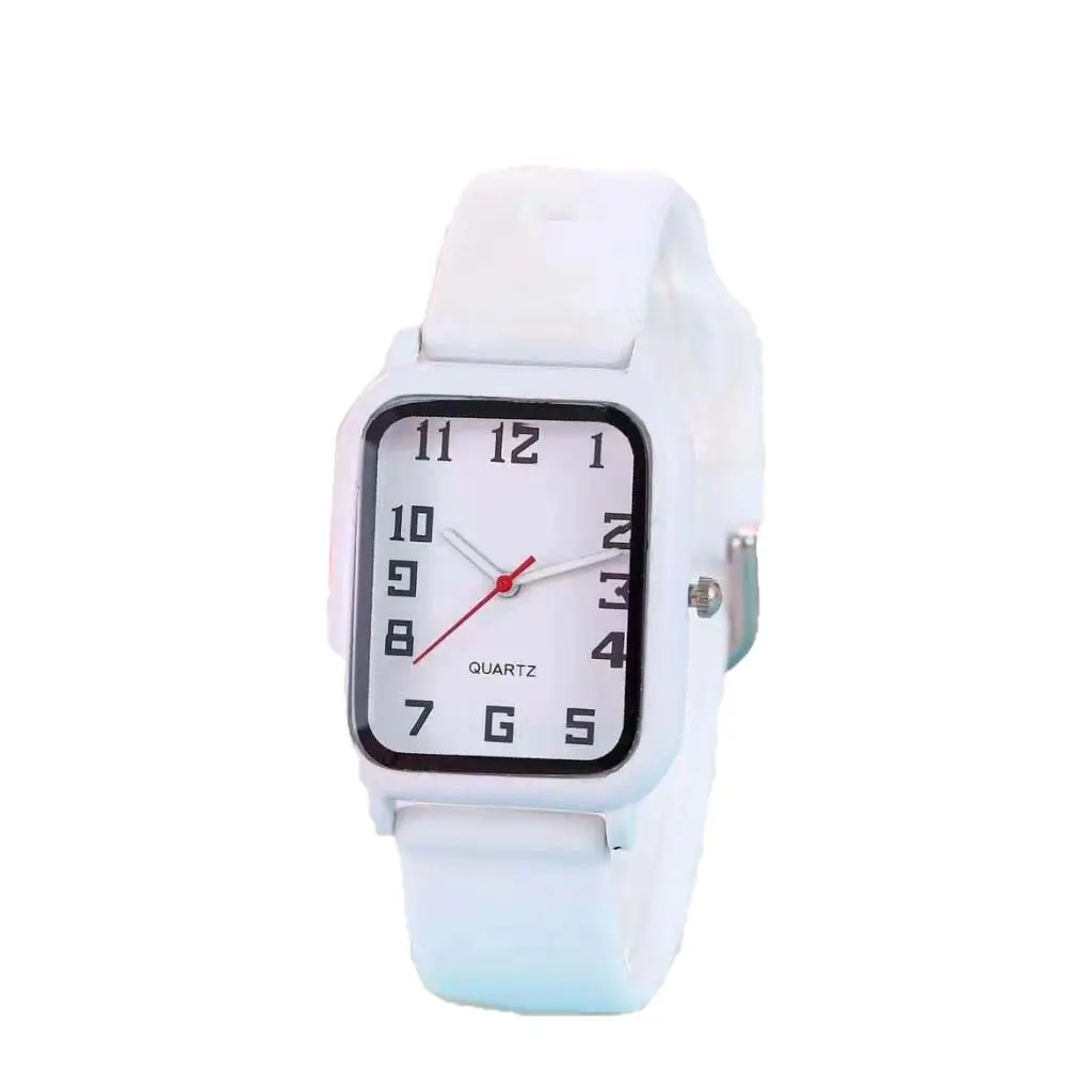 Red Rectangular Quartz Watch for Men Women - Image 6