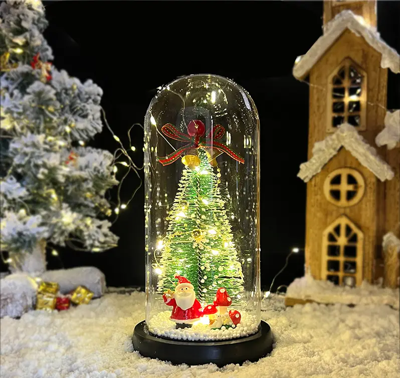 LED Christmas Tree Glass Decor with Glow Light — feature 10