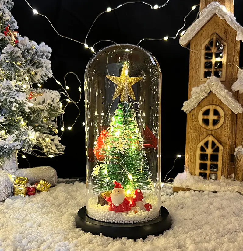 LED Christmas Tree Glass Decor with Glow Light — feature 11