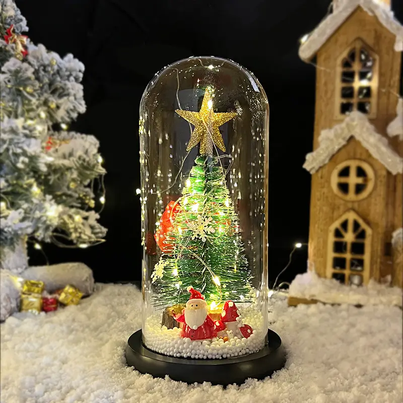 LED Christmas Tree Glass Decor with Glow Light — feature 13