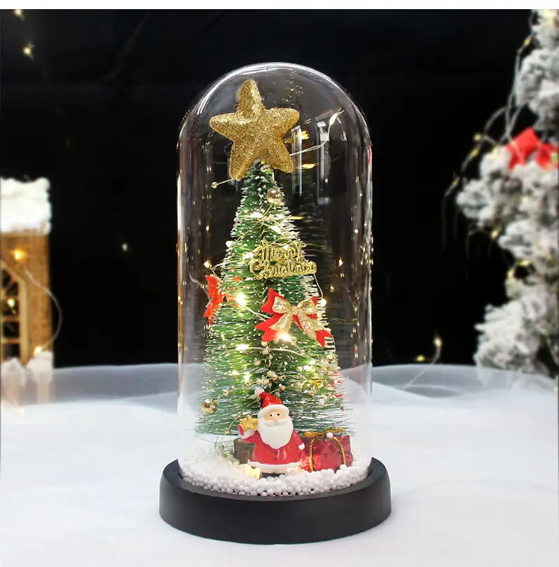 LED Christmas Tree Glass Decor with Glow Light — feature 9