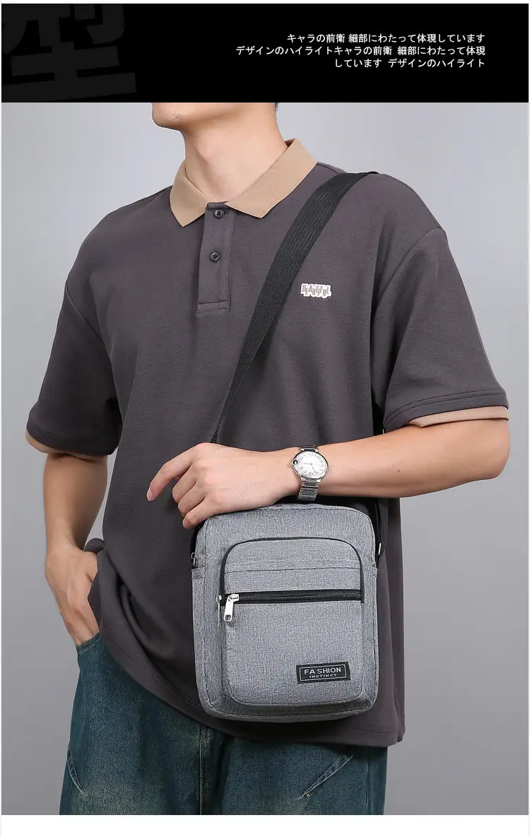 Men Blue Denim Crossbody Bag 2025 New Style — feature 11
