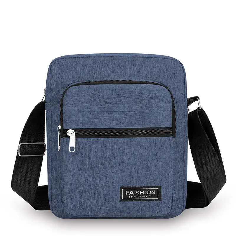 Men Blue Denim Crossbody Bag 2025 New Style - Image 3