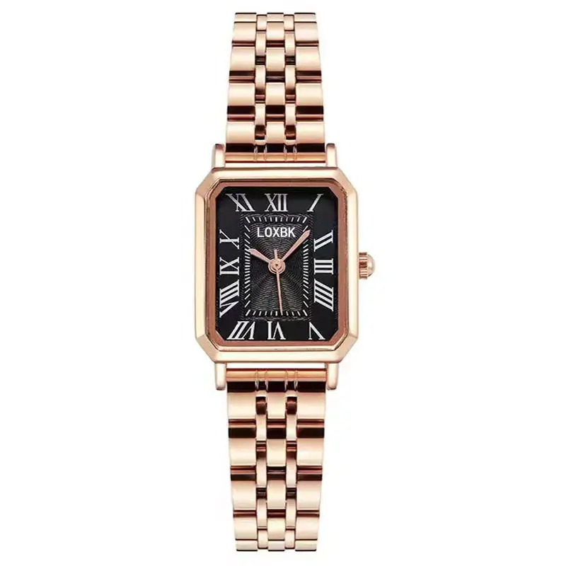 Retro Square Roman Numeral Women's Watch