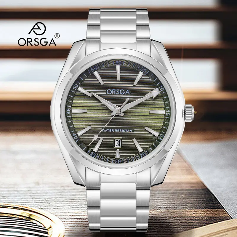 Orsga Men's Stainless Steel Calendar Watch - Image 29