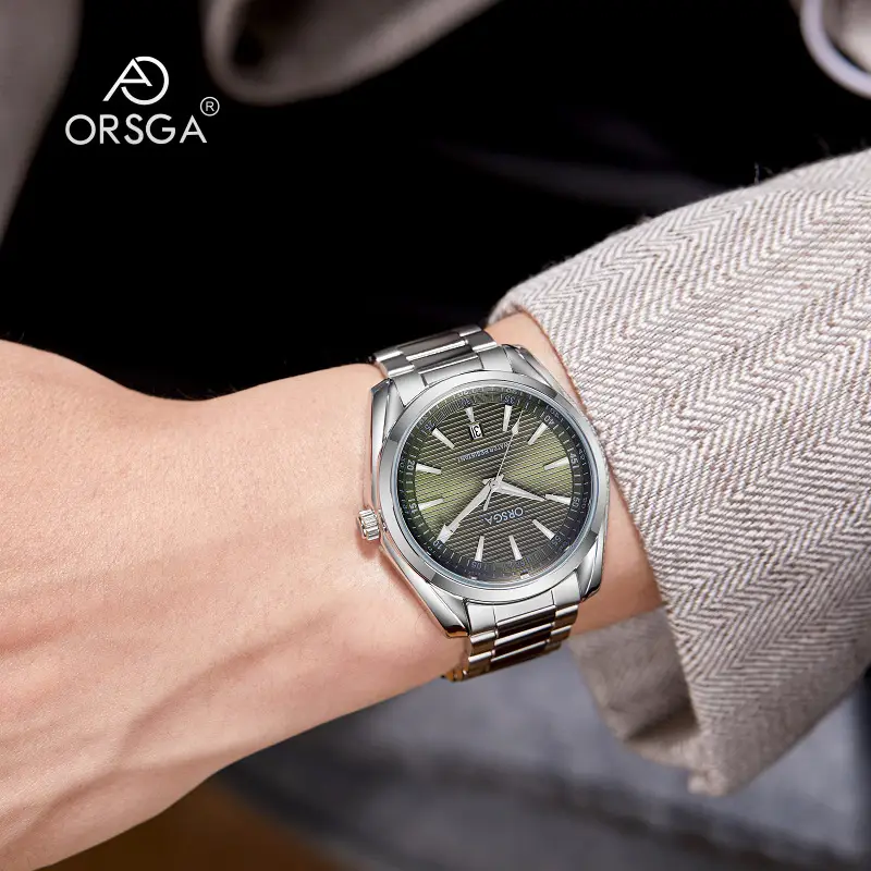 Orsga Men's Stainless Steel Calendar Watch - Image 31