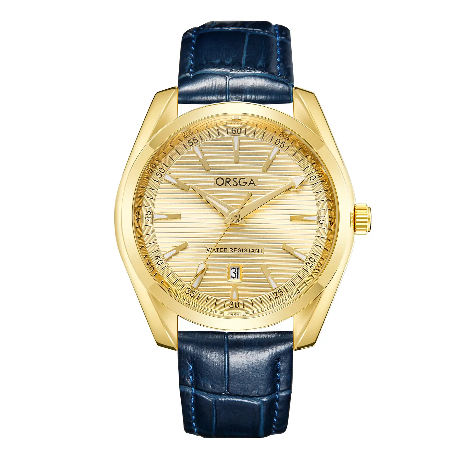 Blue Belt Gold Shell Gold Face