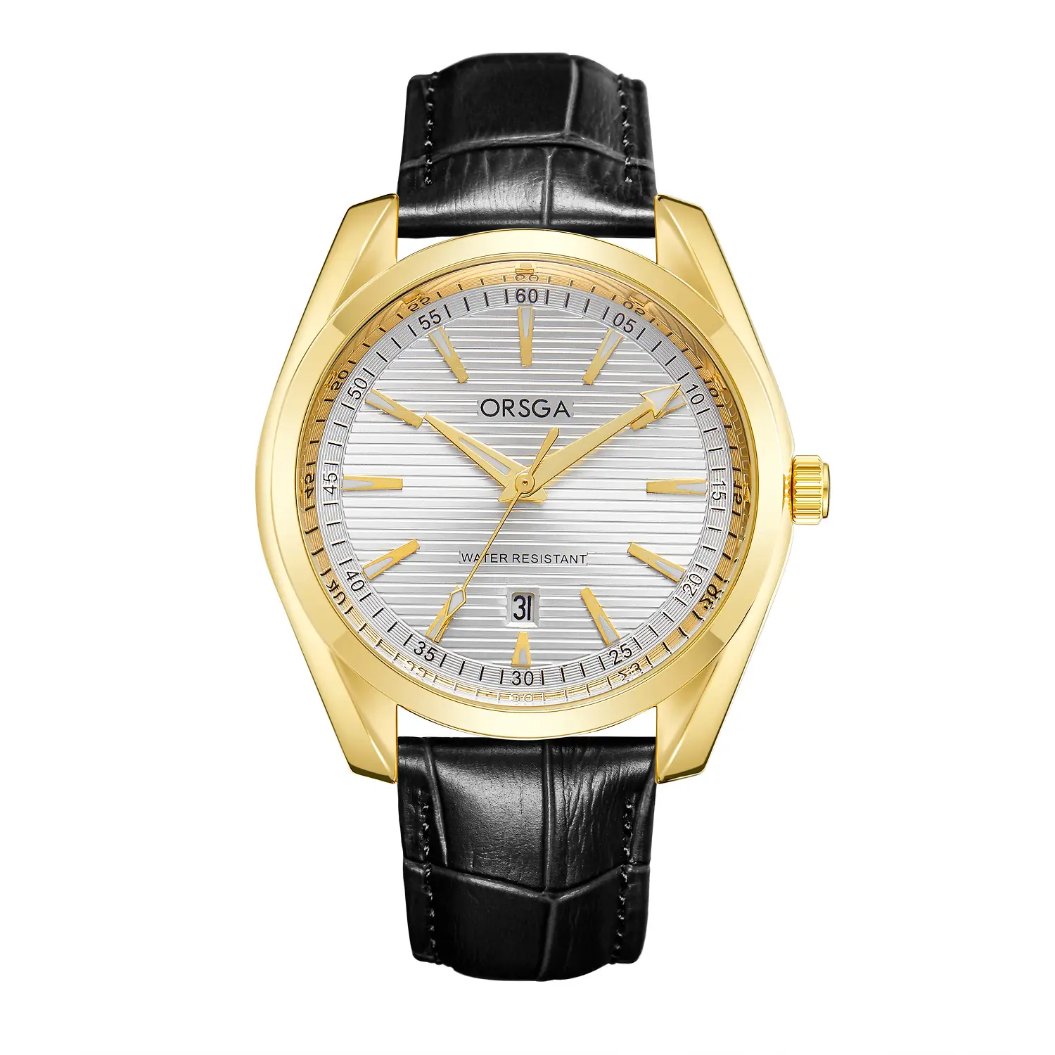 Black Belt Gold Shell White Face