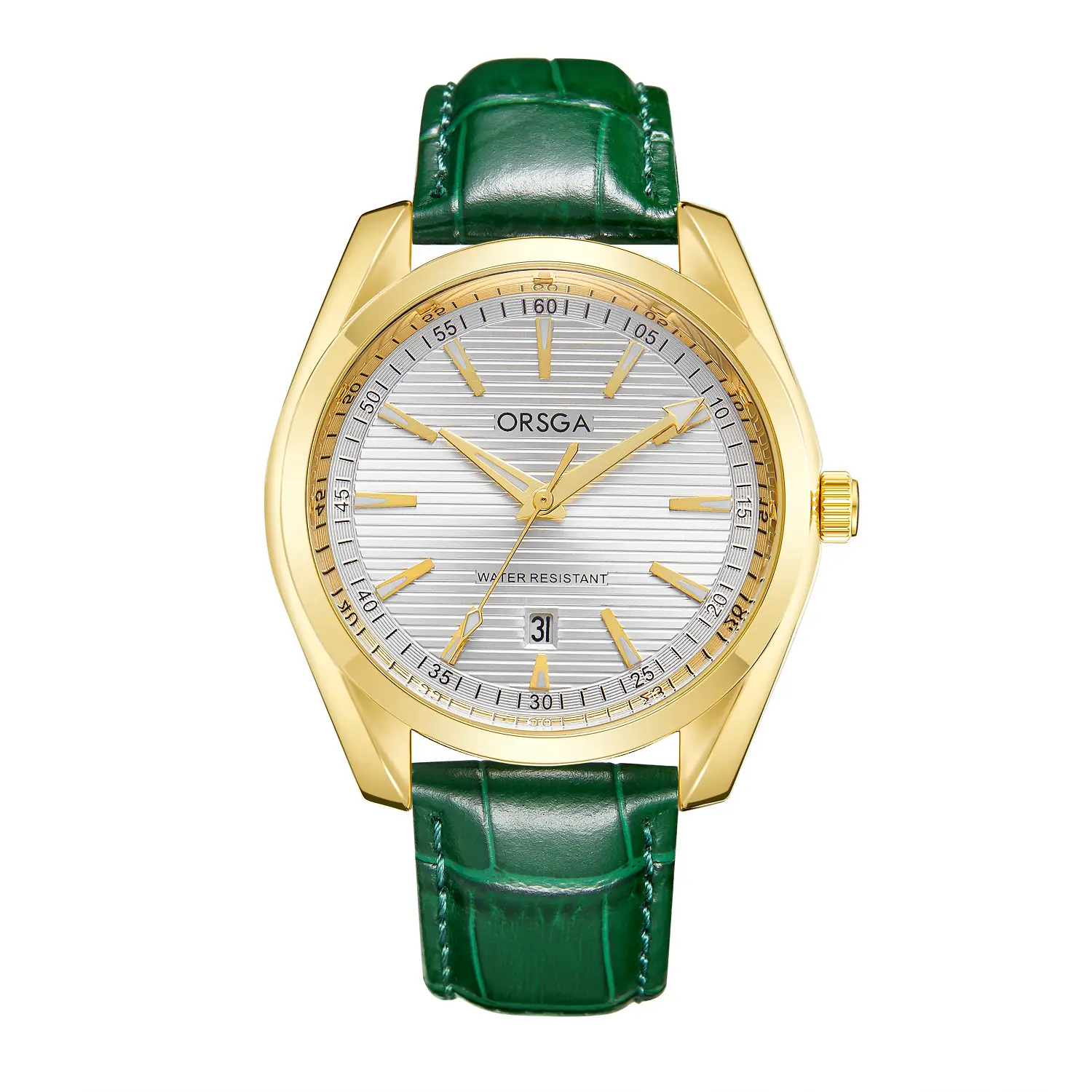 Green Belt Gold Shell White Face
