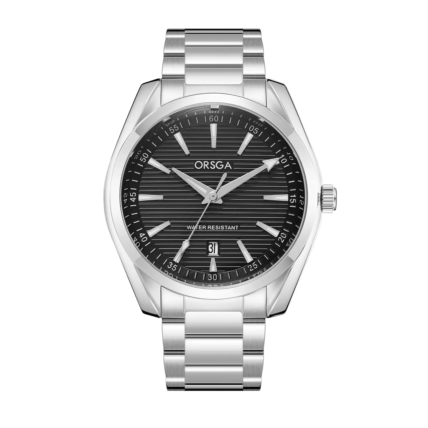 Orsga Men's Stainless Steel Calendar Watch - Image 3