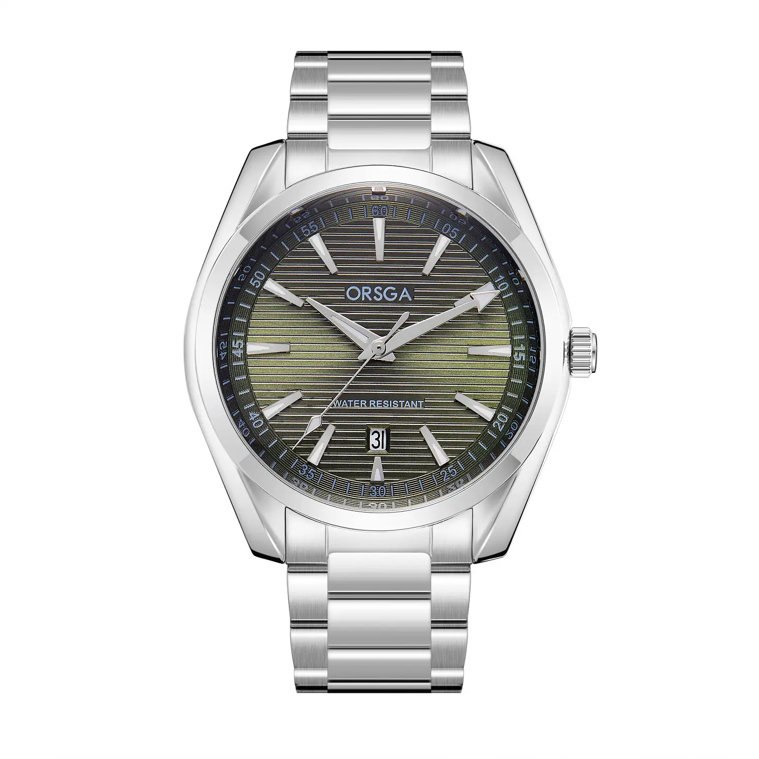 Orsga Men's Stainless Steel Calendar Watch - Image 4