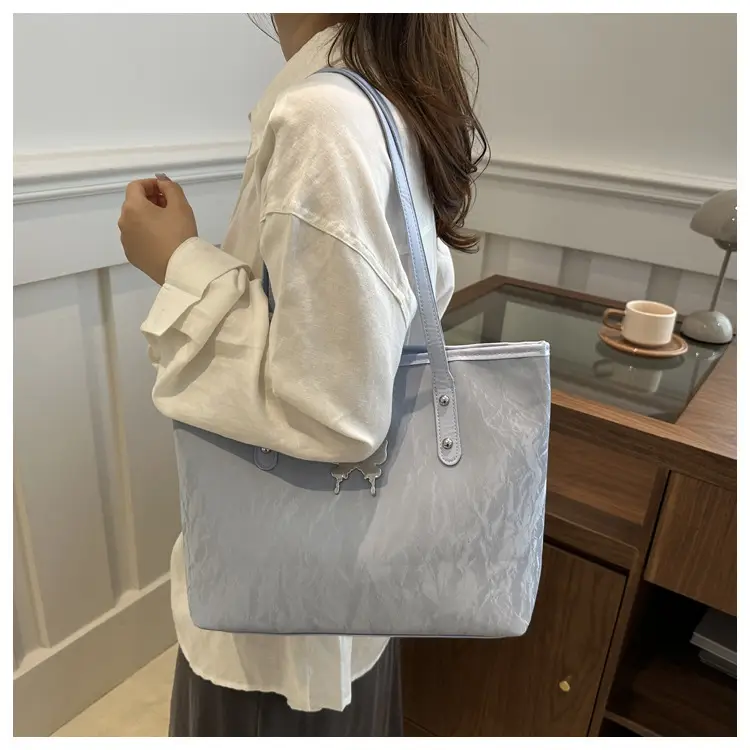 Pink Butterfly Handheld Tote Bag for Women — feature 20