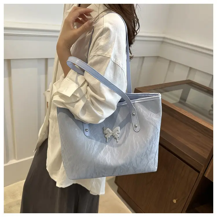 Pink Butterfly Handheld Tote Bag for Women — feature 22