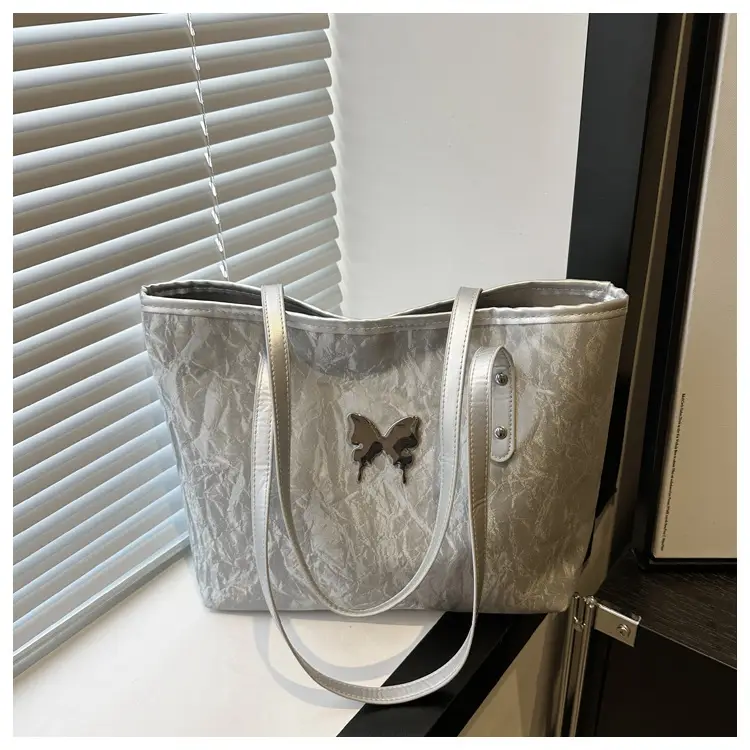 Pink Butterfly Handheld Tote Bag for Women — feature 28