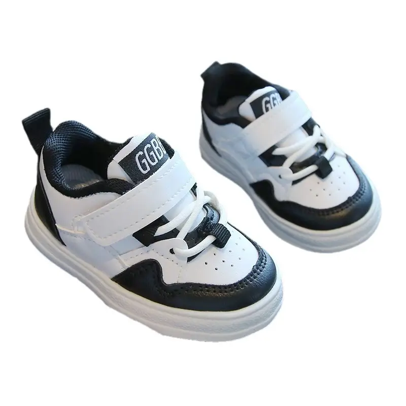 Kids Board Shoes White Black New Korean Style 2024 - Image 7