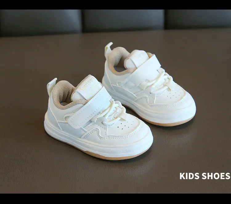 Kids Board Shoes White Black New Korean Style 2024 — feature 1