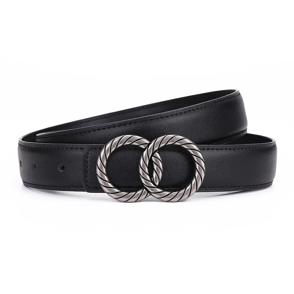 Women's High-End Leather Belt with Rope Buckle - Image 10