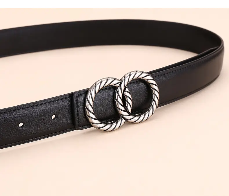 Women's High-End Leather Belt with Rope Buckle — feature 10