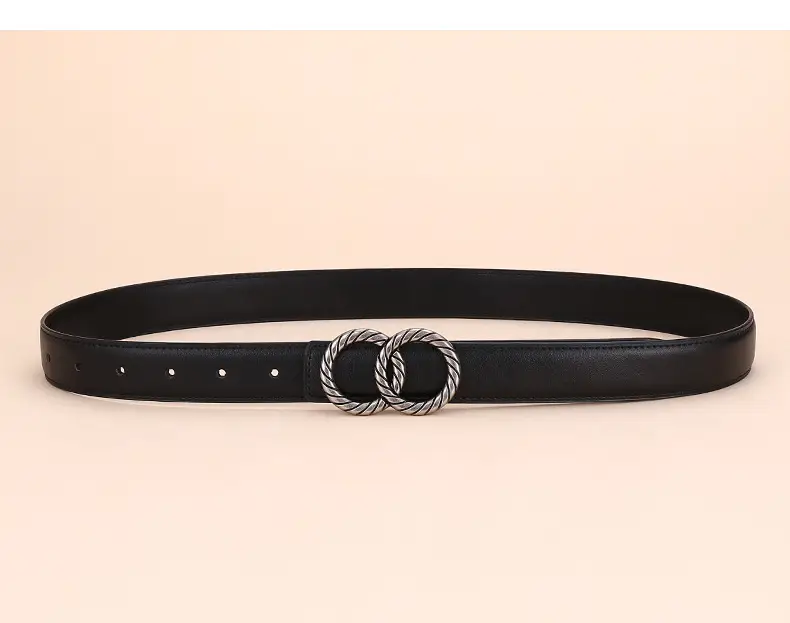Women's High-End Leather Belt with Rope Buckle — feature 14