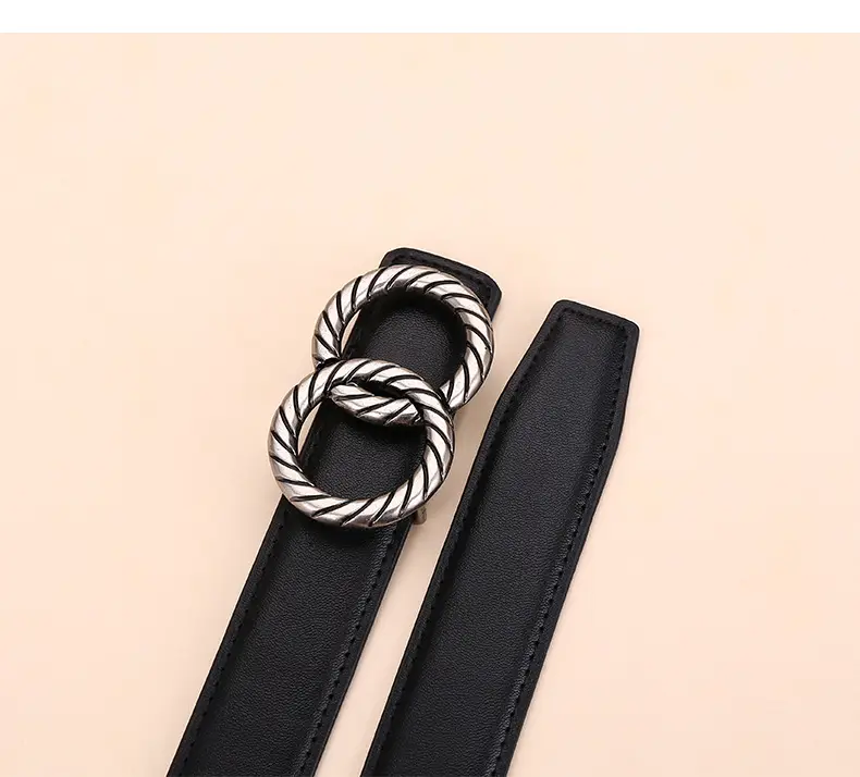 Women's High-End Leather Belt with Rope Buckle — feature 17