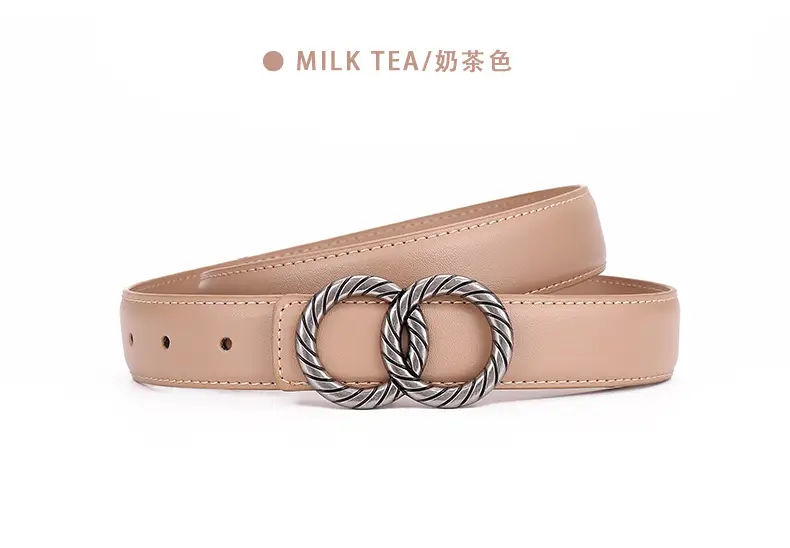 Women's High-End Leather Belt with Rope Buckle — feature 21