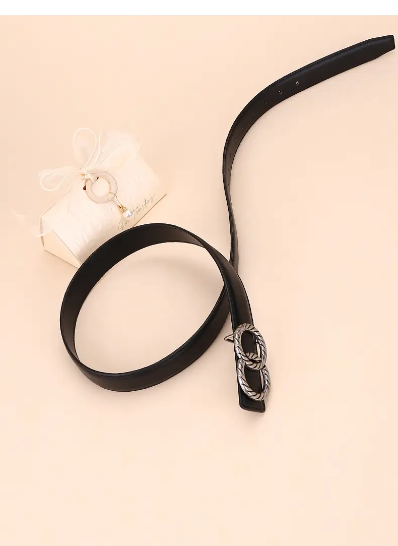 Women's High-End Leather Belt with Rope Buckle — feature 23