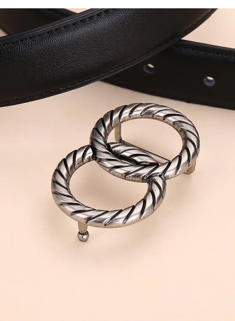 Women's High-End Leather Belt with Rope Buckle — feature 27