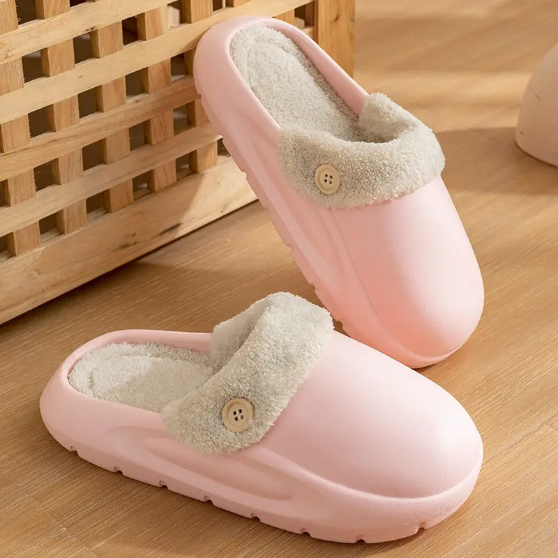 Detachable waterproof cotton slippers women's autumn and winter new indoor home warm non-slip couples outdoor cotton slippers men