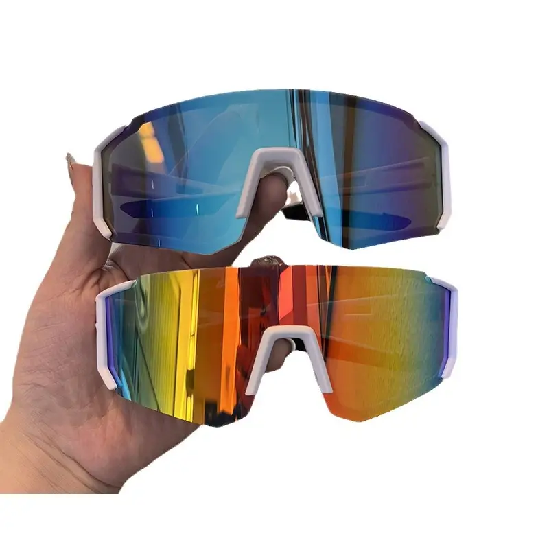 Men Cycling Windproof Sunglasses with Rainbow Lenses - Image 14