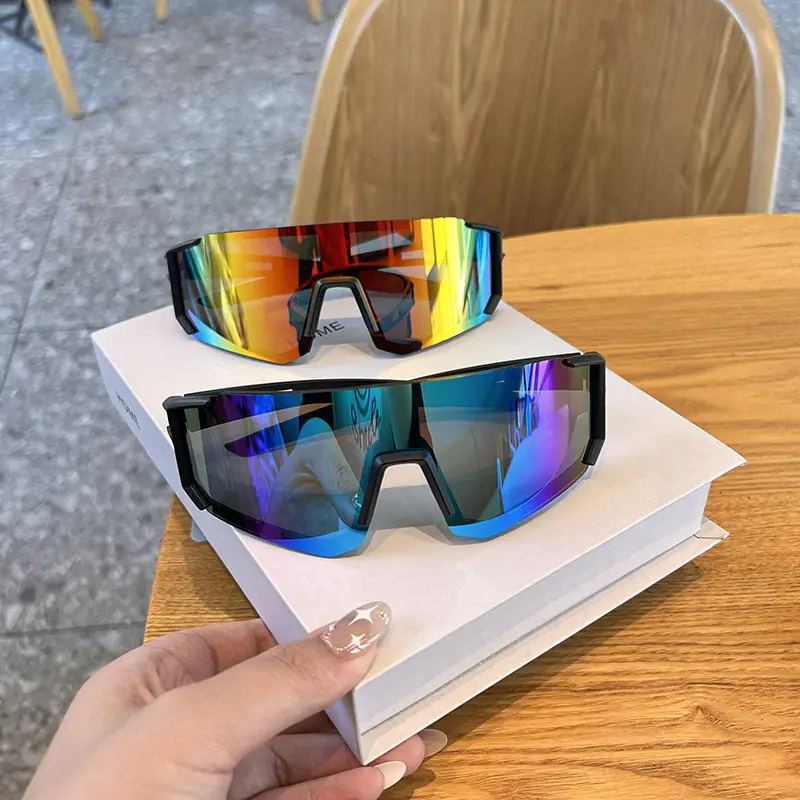 Men Cycling Windproof Sunglasses with Rainbow Lenses — feature 9