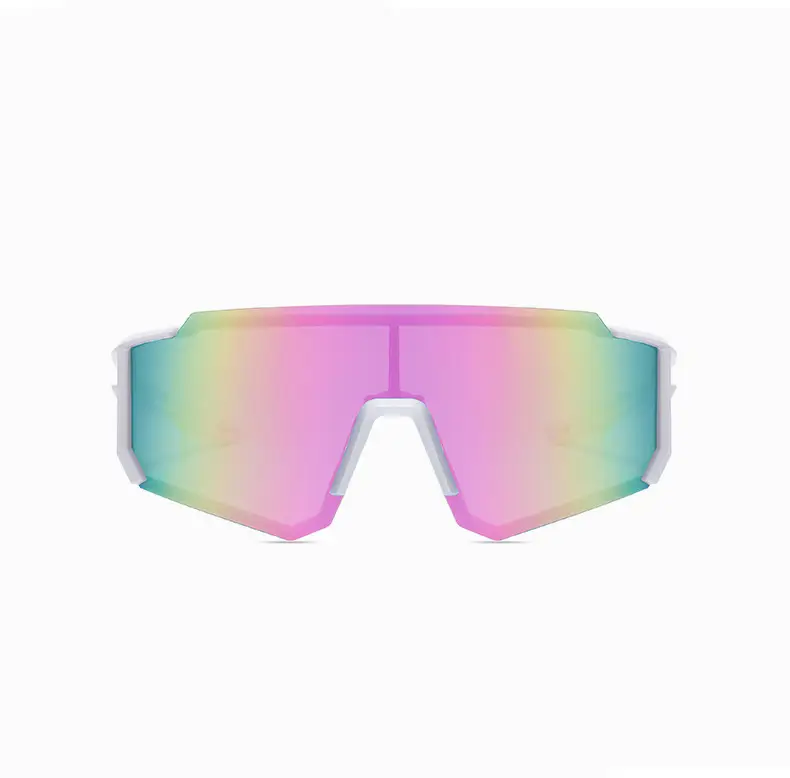 Men Cycling Windproof Sunglasses with Rainbow Lenses - Image 9