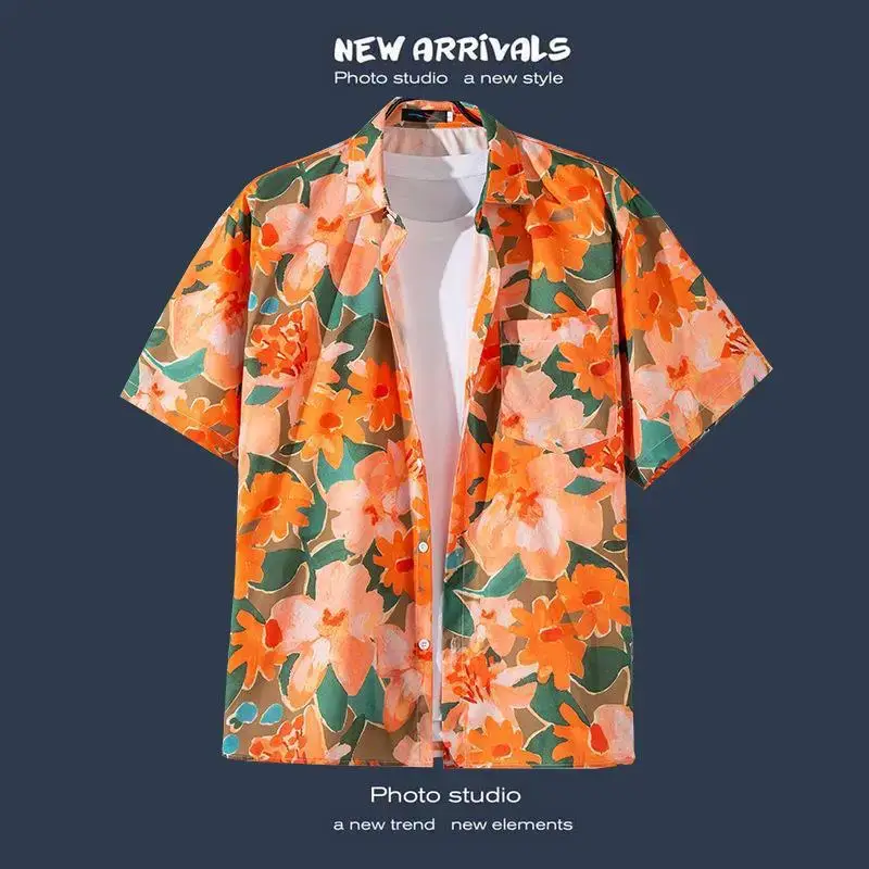 Havana Floral Short Sleeve Shirt for Men Women