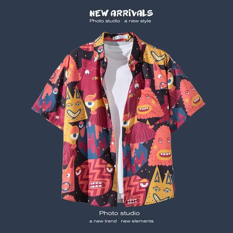 Havana Floral Short Sleeve Shirt for Men Women