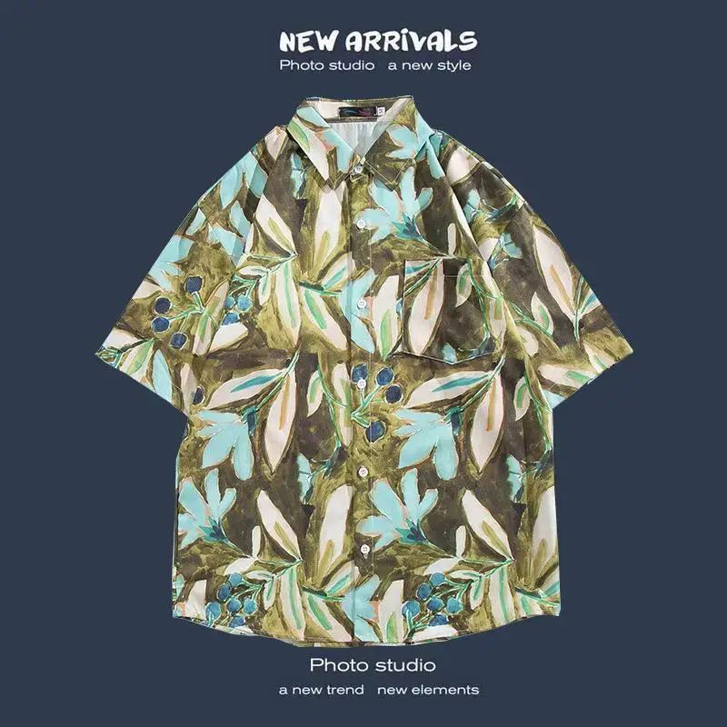 Havana Floral Short Sleeve Shirt for Men Women