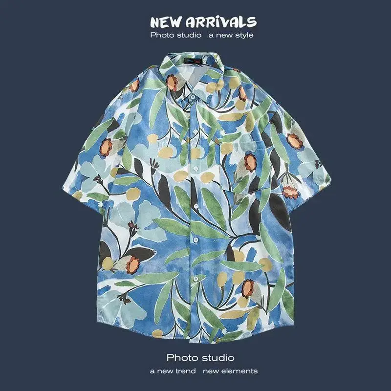 Havana Floral Short Sleeve Shirt for Men Women