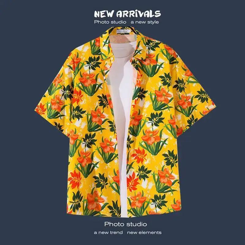 Havana Floral Short Sleeve Shirt for Men Women