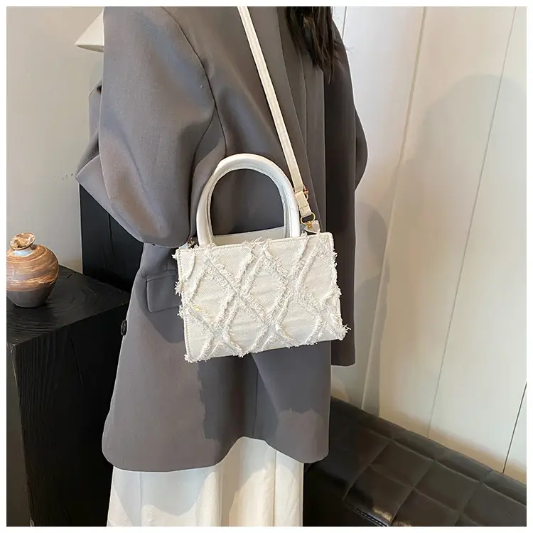 Black Rhombic Denim Crossbody Bag Women 2024 — feature 25