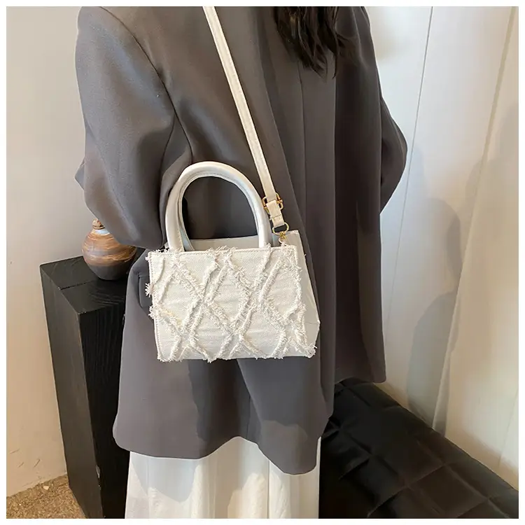 Black Rhombic Denim Crossbody Bag Women 2024 — feature 26