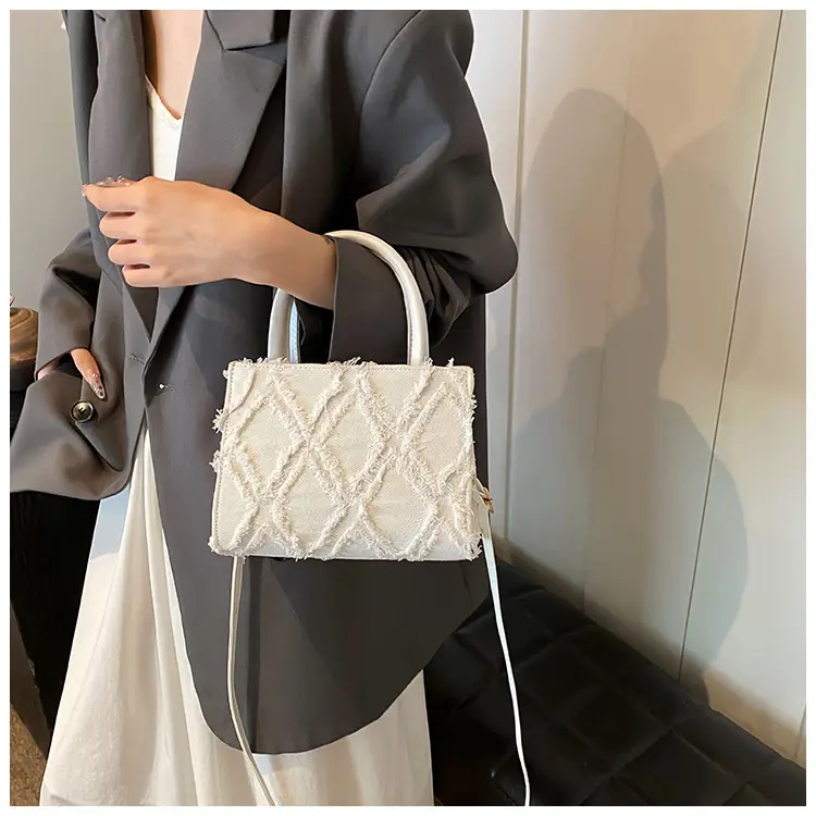 Black Rhombic Denim Crossbody Bag Women 2024 — feature 28
