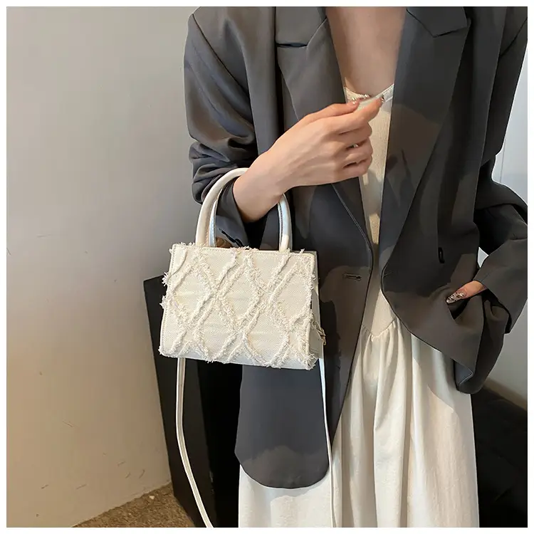 Black Rhombic Denim Crossbody Bag Women 2024 — feature 29
