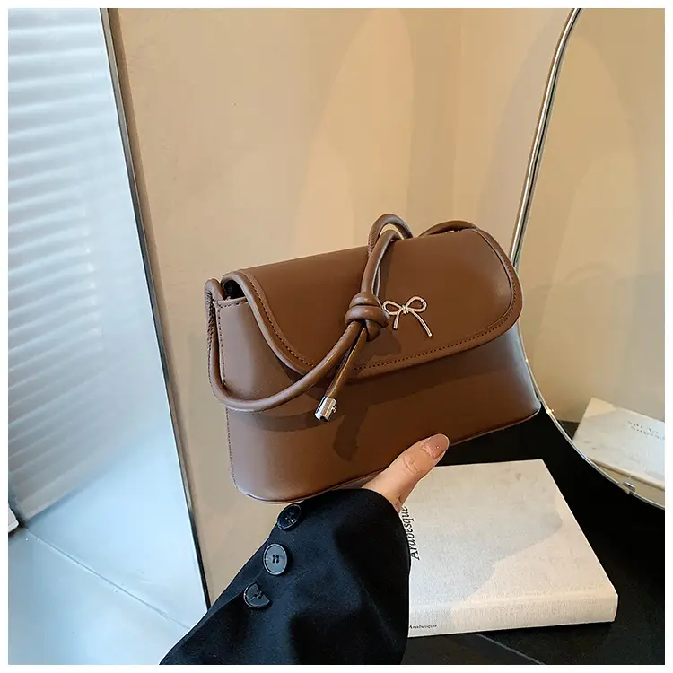 Women's Shoulder Crossbody Bag Brown Square Design 2024 — feature 40