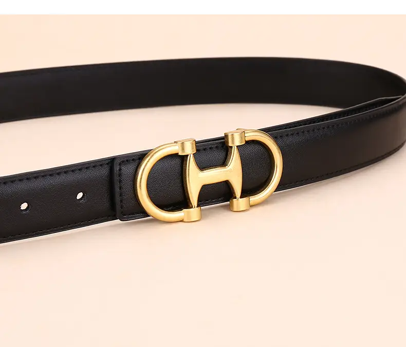 Gold H-Braceled Women's Belt for Business & Fashion — feature 10