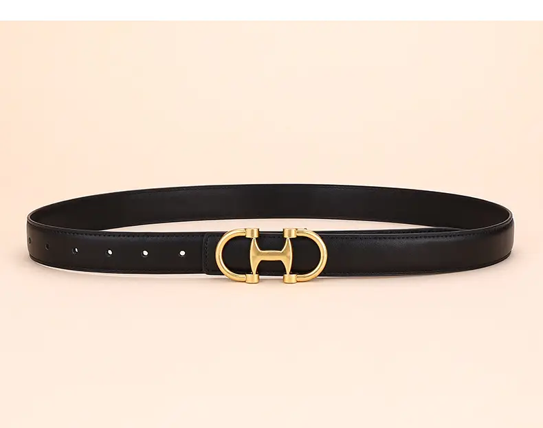 Gold H-Braceled Women's Belt for Business & Fashion — feature 14